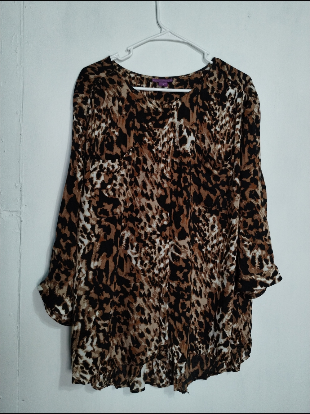 Beverly Drive Leopard Print Tunic - Brown, Black, Cream